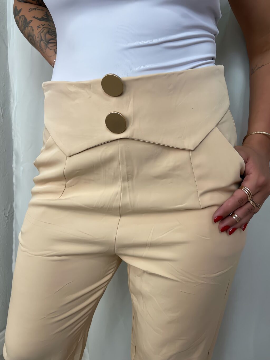 Calça bege aurora