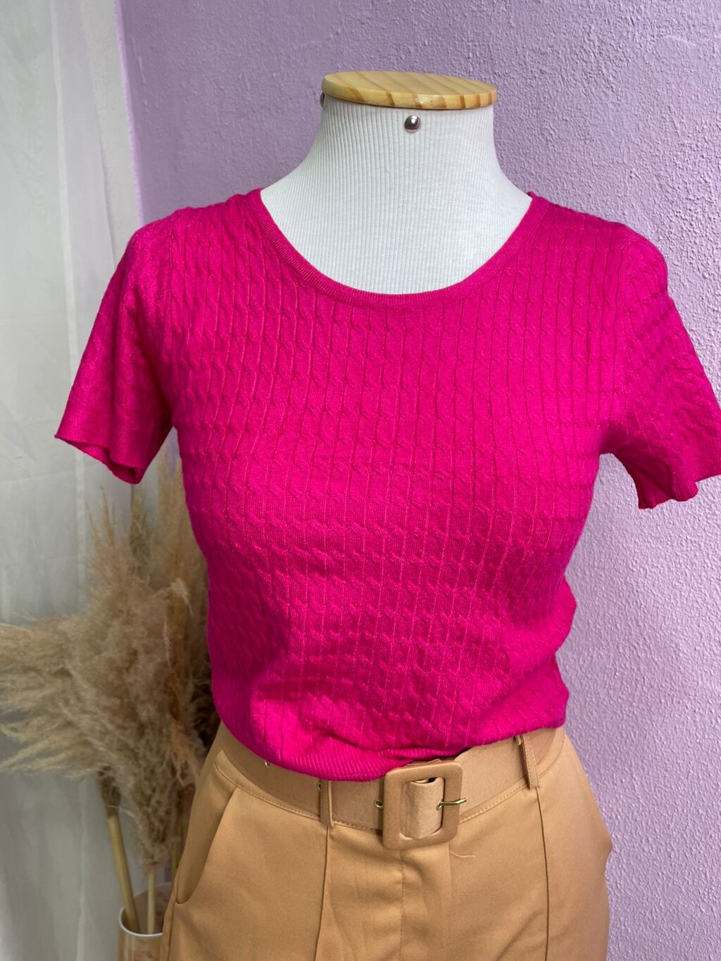 Blusa manga Pink